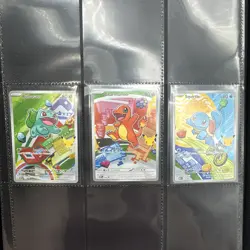 Pokemon First Partner Illustration Kanto Bulbasaur Charmander Squirtle 37 38 39 - Image 1