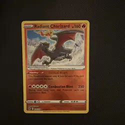 Pokemon TCG Radiant Charizard 020/159 Crown Zenith Radiant Rare Full Art Holo - Image 1