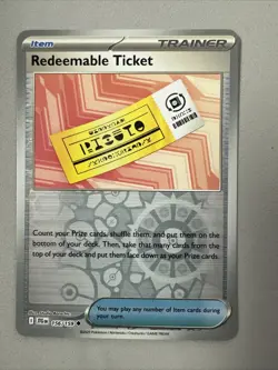 Pokemon TCG * Journey Together 156/159 Redeemable Ticket REVERSE HOLO * FRESH PK - Image 1