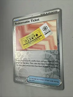 Pokemon TCG * Journey Together 156/159 Redeemable Ticket REVERSE HOLO * FRESH PK - Image 2