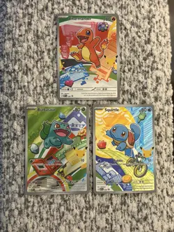 Pokemon TCG First Partner Illustration Collection Series 1 Kanto GEN 1 Starters - Image 1