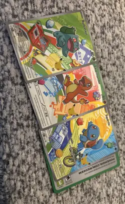 Pokemon TCG First Partner Illustration Collection Series 1 Kanto GEN 1 Starters - Image 3