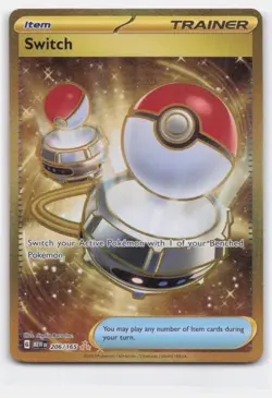 SWITCH 206/165 HYPER RARE 151 POKEMON LIGHTLY PLAYED - Image 2