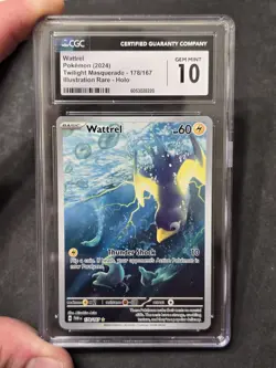 CGC 10 Wattrel Pokemon (2024) Twilight Masquerade - 178/167 - Image 1