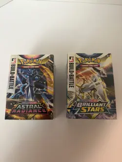 Pokemon TCG Astral Radiance + Brilliant Stars Build & Battle Box Sealed Lot - Image 1