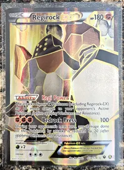 Pokemon 2017 Fates Collide Regirock EX 43a LP - Image 1