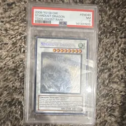 Konami Stardust Dragon Ghost Rare TDGS-EN040 The Duelist Genesis PSA 2008 - Image 1
