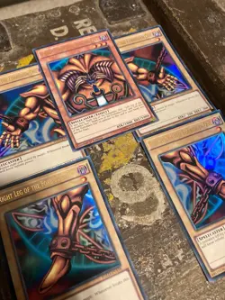 Exodia the Forbidden One FULL SET - YGLD Ultra Rare LP Yugioh Cards - Shiny - Image 3