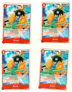 Set Of 4 Brook ST01-011 Common One Piece Trading Card - Image 1