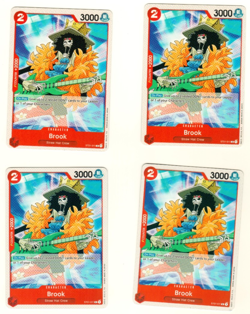Set Of 4 Brook ST01-011 Common One Piece Trading Card - Image 3