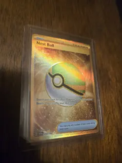 Pokemon Nest Ball 255/198 Holo Scarlet & Violet Base Set Card NM Condition - Image 1