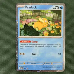 DOUBLE WHOLE SWIRLS 🌀💫 BLEED Psyduck 007 Mega Cosmos Holo Promo Pokemon Card - Image 2