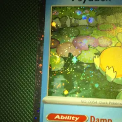 DOUBLE WHOLE SWIRLS 🌀💫 BLEED Psyduck 007 Mega Cosmos Holo Promo Pokemon Card - Image 5