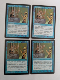 4 Propaganda Tempest MTG NM Free shipping with tracking - Image 1
