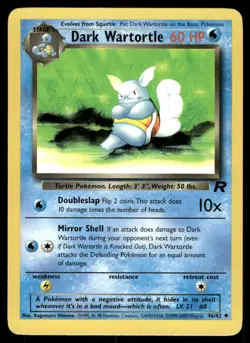 Pokemon Cards Dark Wartortle 46/82 Team Rocket WOTC Uncommon NM - Image 1