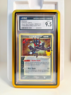 **2021 POKEMON CELEBRATIONS PROMOS #SWSH144 GRENINJA GOLD STAR CGC 9 MINT+** - Image 1