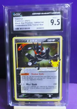 2021 POKEMON CELEBRATIONS GRENINJA BLACK STAR PROMOS SWSH144 MINT + CGC 9.5 - Image 1