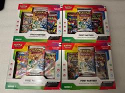 Lot of 4 Pokemon First Partner Illustration Collection Box Series 1 Sealed/NEW - Image 1
