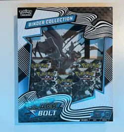 Pokemon TCG Scarlet & Violet Black Bolt Binder Collection Box Sealed 5 Packs New - Image 1