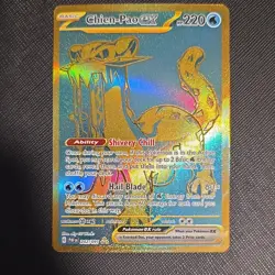 Pokemon Chien-Pao EX Hyper Rare 242/091 SV Paldean Fates Holo EN Basic - Image 1