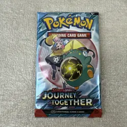 Pokemon TCG Journey Together Game Tip Card Pre Release Kit Card Iono & Belibolt - Image 1