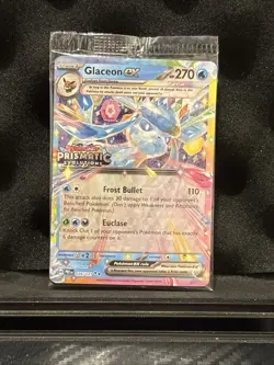 (STAMPED) Glaceon ex 026/131 Prismatic Evolutions Promo Pokemon Card - Image 1