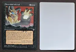 SIGNED MtG Magic Phil Foglio Artist Proof _ Spanish Ice Age _ INFERNAL DARKNESS - Image 1