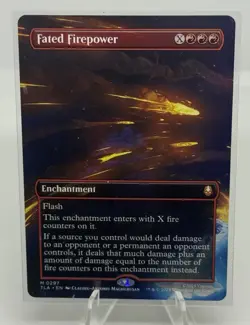 MTG Fated Firepower (Borderless) Normal NM Avatar Last Airbender Magic 297 - Image 1