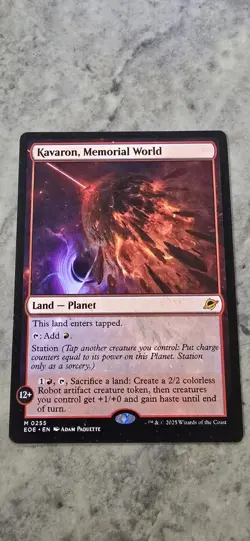 Kavaron, Memorial World Edge of Eternities Regular Land Planet Mythic MTG NM - Image 1