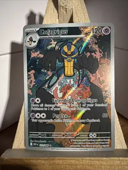 2025 Pokemon Cofagrigus SV: White Flare 123/86 Holo Illustration Rare NM-MT Look - Image 2