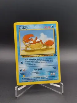 Pokemon TCG 1999 Krabby 51/62 Fossil Set Non Holo Rare WOTC Mint Condition 💎 - Image 1