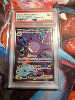 Team Rockets Crobat EX Sir Holo Card 234/182 PSA 9 Pokemon TCG - Image 1