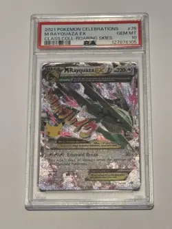 8908 M Rayquaza EX 2021 Pokemon Sword & Shield Celebrations Classic #76 PSA 10 - Image 1