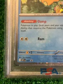 2025 POKEMON MEP MEGA EVOLUTION THREE PACK BLISTER #007 PSYDUCK PSA 9 - Image 5