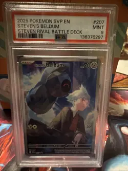 PSA 9 Steven’s Beldum Promo 207 - English Pokemon Stevens Battle Deck - Image 1