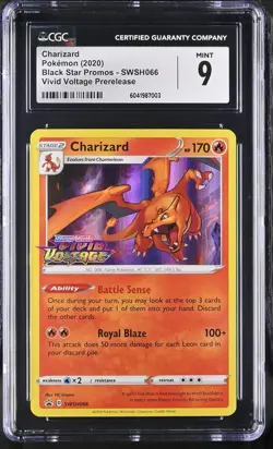CGC 9 MINT - Charizard SWSH066 Prerelease - Pokemon TCG 2020 - Image 3