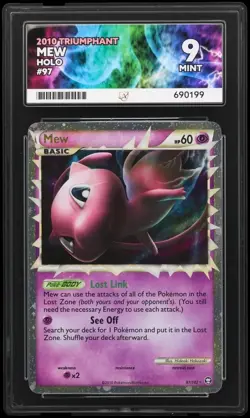 Pokemon TCG 2010 - Mew - Triumphant - 97/102 - Holo ACE Grade 9 - Image 1