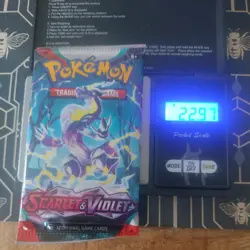 Heavy 22.97g Pokemon Tcg scarlet and violet base Booster Pack Factory Sealed New - Image 1