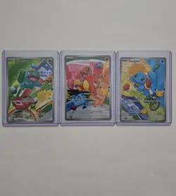 Pokemon TCG First Partner Illustration Collection Series 1 Kanto GEN 1 Starters - Image 1