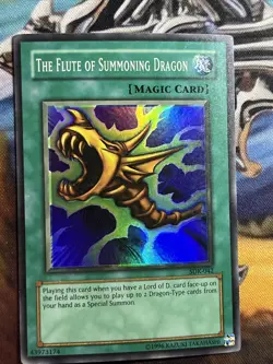 FOILSHIFT MISPRINT Yugioh The Flute of Summoning Dragon SDK-042 - Image 4