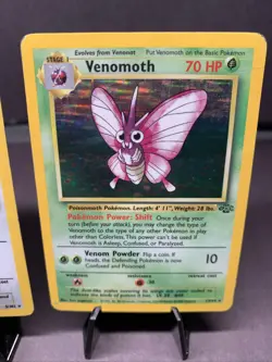 Pokemon TCG Clefairy & Venomoth 2 Card Holo Rare Lot Jungle & Base Set 1999 WOTC - Image 3