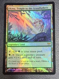 Okina, Temple to the Grandfathers Champions of Kamigawa Foil LP MTG Magic Card - Image 1