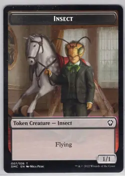 1x Insect Token 007/026 - Dominaria United - Near Mint - Image 1