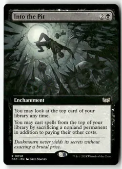 Into the Pit (Extended Art) R 50 Non-Foil NM MTG Commander: Duskmourn - Image 1