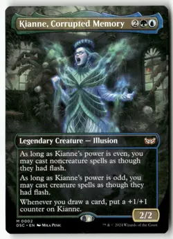 Kianne, Corrupted Memory (Borderless) M 2 Non-Foil NM MTG Commander: Duskmourn - Image 1