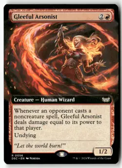 Gleeful Arsonist (Extended Art) R 56 Non-Foil NM MTG Commander: Duskmourn - Image 1