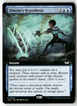 Zimone's Hypothesis (Extended Art) R 46 Non-Foil NM MTG Commander: Duskmourn - Image 1