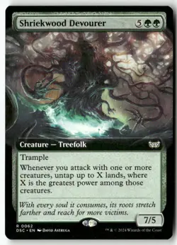 Shriekwood Devourer (Extended Art) R 62 Non-Foil NM MTG Commander: Duskmourn - Image 1