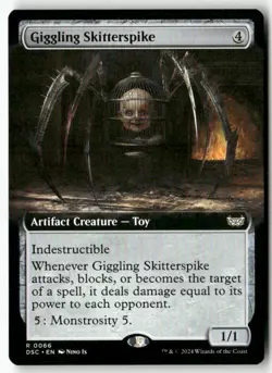 Giggling Skitterspike (Extended Art) R 66 Non-Foil NM MTG Commander: Duskmourn - Image 1