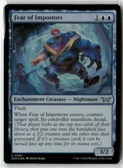 Fear of Impostors 57 Foil MTG Duskmourn Magic - Image 1
